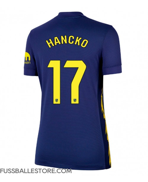 Günstige Atletico Madrid David Hancko #17 Auswärtstrikot Damen 2025-26 Kurzarm Günstige Atletico Madrid David Hancko #17 Auswärtstrikot Damen 2025-26 Kurzarm